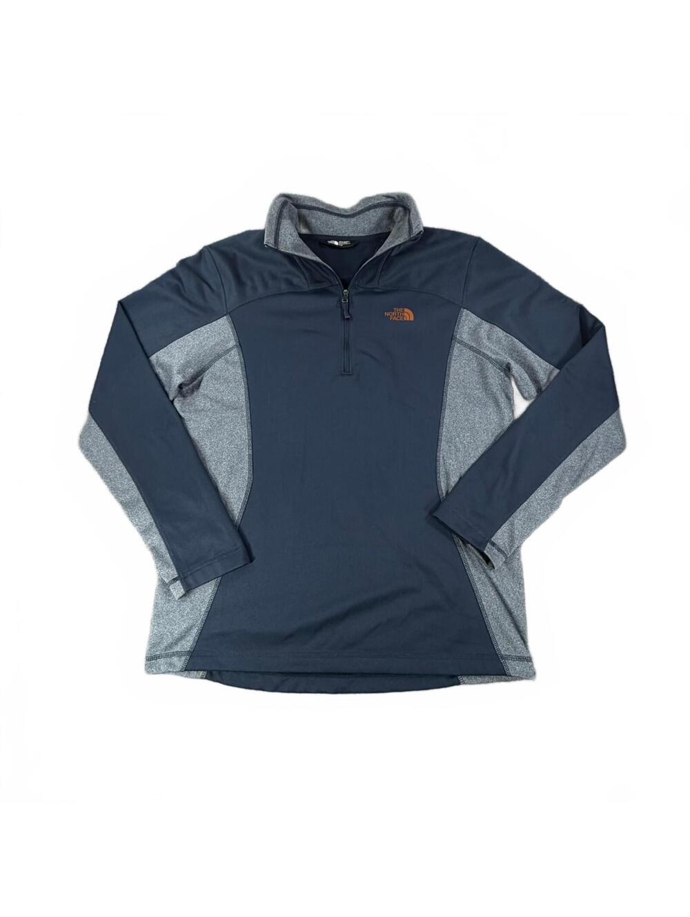 The North Face Men’s Quarter-Zip Pullover Navy & Gray, Size M
